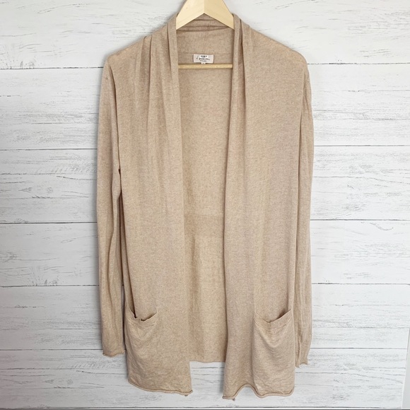 Aritzia Sweaters - Aritzia T. Babaton Wool Linen Neutral Tan Cardigan